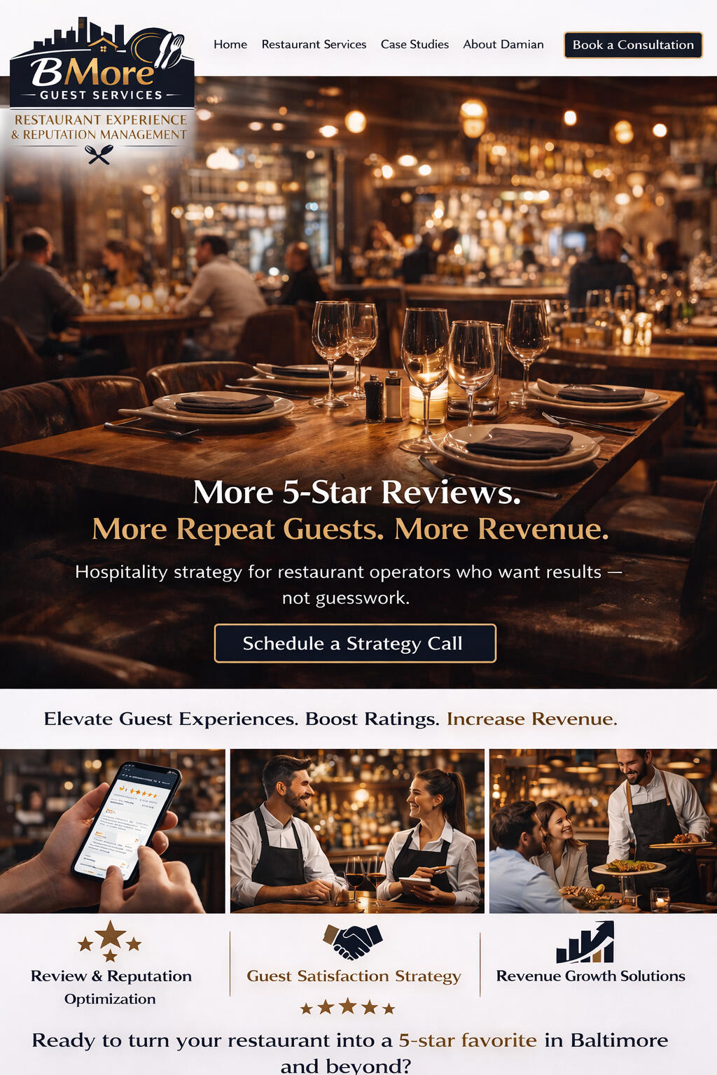 We help restaurants turn average guest experiences into five-star loyalty and measurable revenue growth.